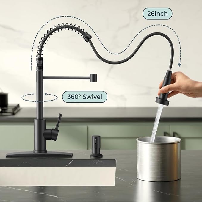 Smart Touch On Kitchen Faucet, 3 Modes Pull Down Sprayer, Sensor Activated - Image 6