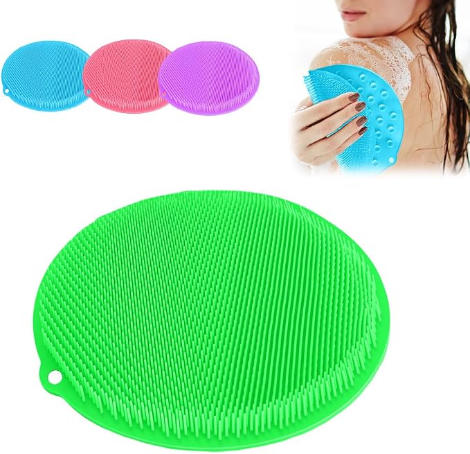 Silicone Shower Foot Scrubber Mat, 2025 Upgrade Shower Mat Slip Suction Cups by Unknown