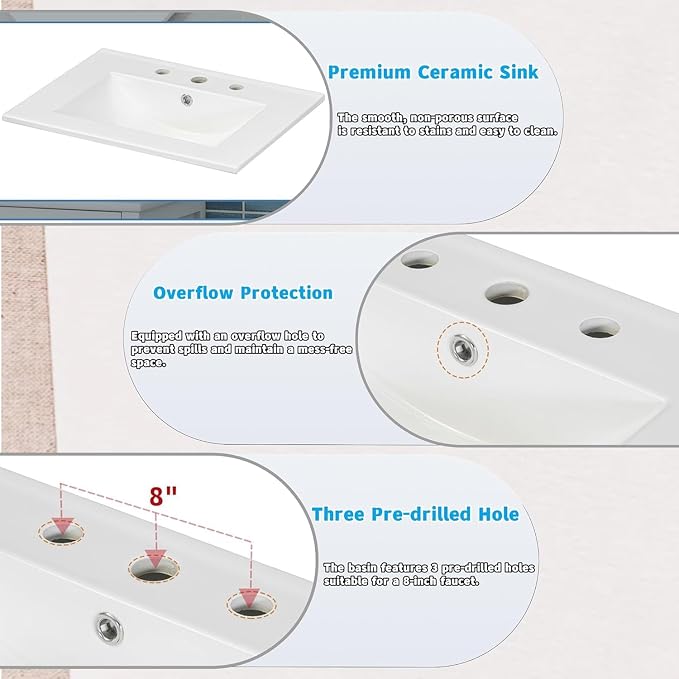 Linique 24" Bathroom Vanity - Image 6