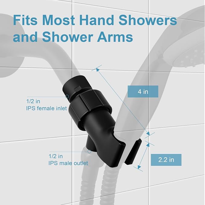 OFFO Shower Head Holder with Solid Metal Ball - Image 3