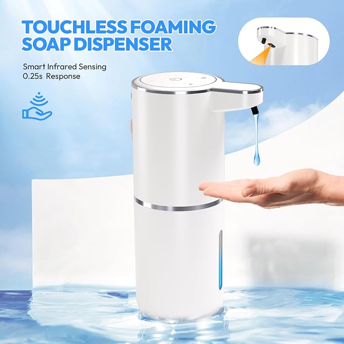 Automatic Soap Dispenser Touchless, Liquid Hand Soap Dispenser 12.8oz USB - Image 6