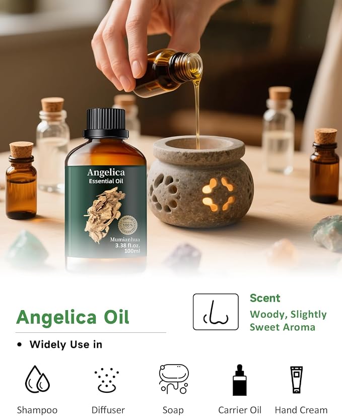 Angelica Root Essential Oil Pure Mumianhua Natural Angelica Oil - Image 5