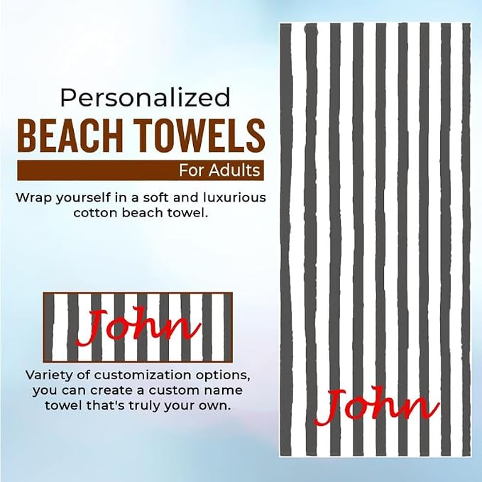 Personalized Passion Beach Towels - Image 2