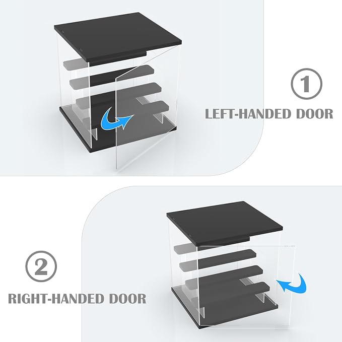 Choowin 5 Tier Clear Acrylic Lighted Display Case - Image 6