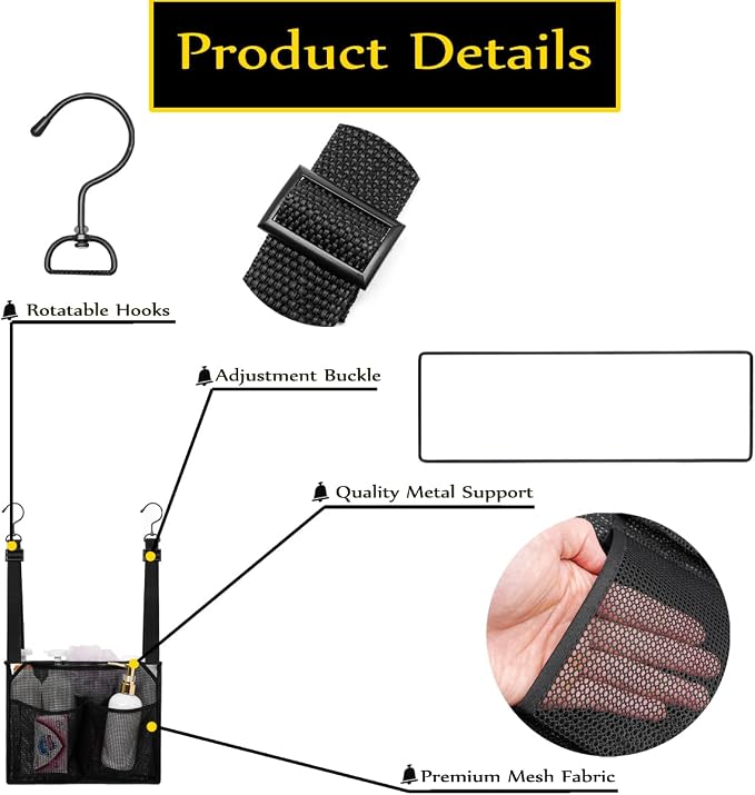 ALYER Mesh Shower Caddy, Bath Organizer - Image 3
