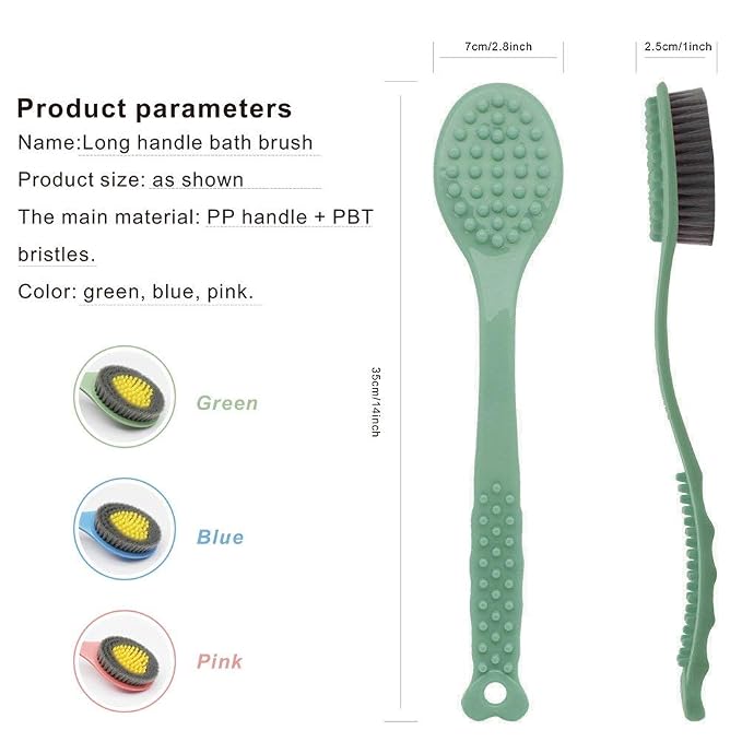 QiCheng&LYS long handle bath brush, soft and comfortable massage brush bath - Image 4