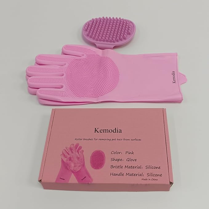 2 Piece Pink Pet Bath Supplies - Image 7