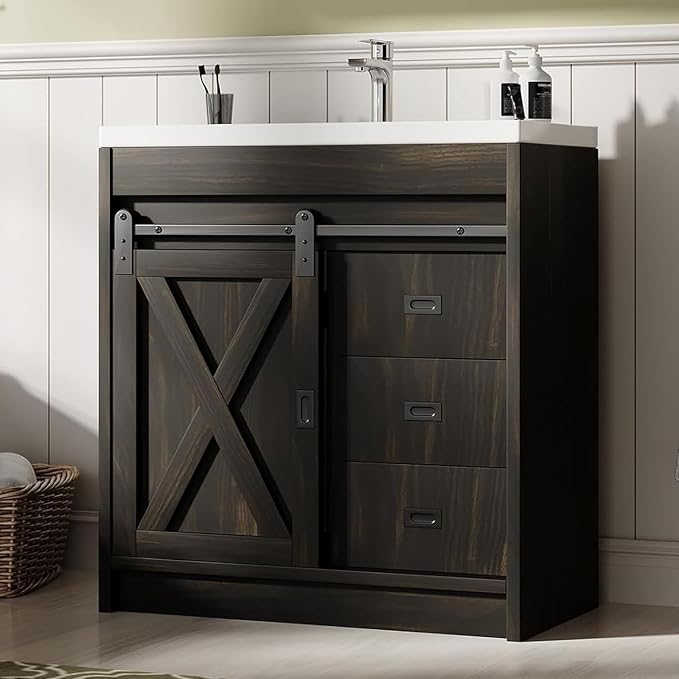 4ever2buy Farmhouse Bathroom Vanity by 4ever2buy