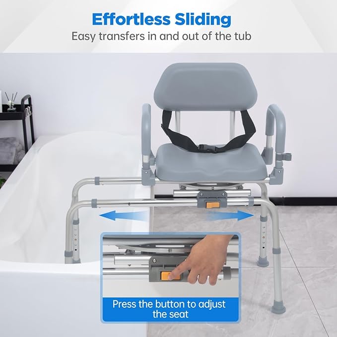 FSA/HSA Eligible Sliding Shower Chair - Image 3