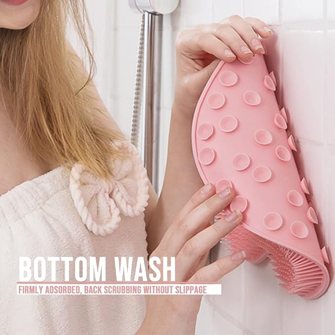 Shower Foot Scrubber Mat with Non-Slip Suction Cups, Foot Back Cleaning Pad - Image 5