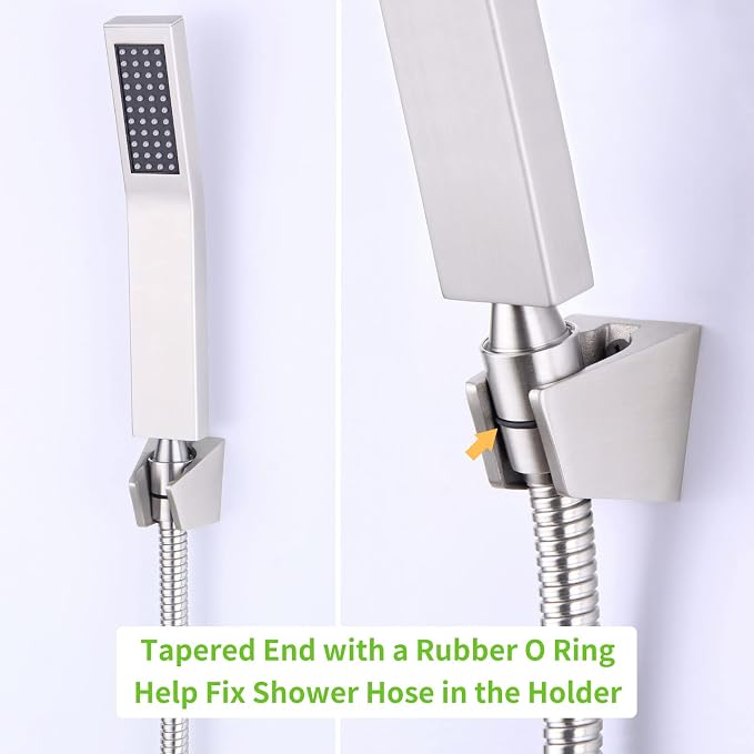 Handheld Shower Hose 79", Angle Simple Stainless Steel Flexible Shower Sprayer - Image 9