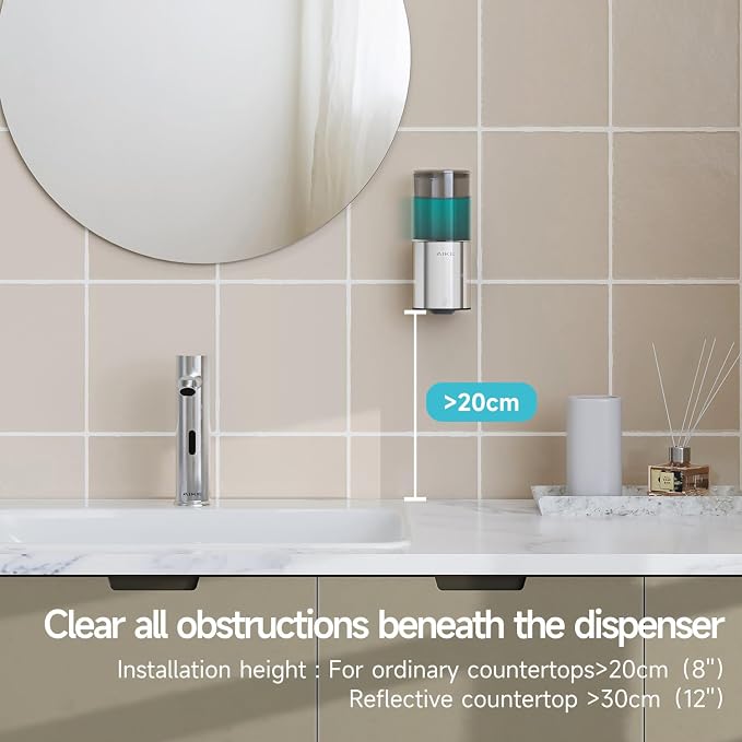 AIKE Automatic Wall Mount Liquid Soap Dispenser - Image 4