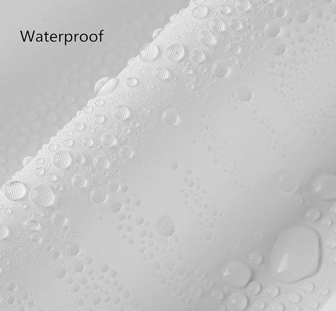 White Stall Shower Curtain Liner 36 x 72 inch Plastic Shower Liner Washable - Image 2