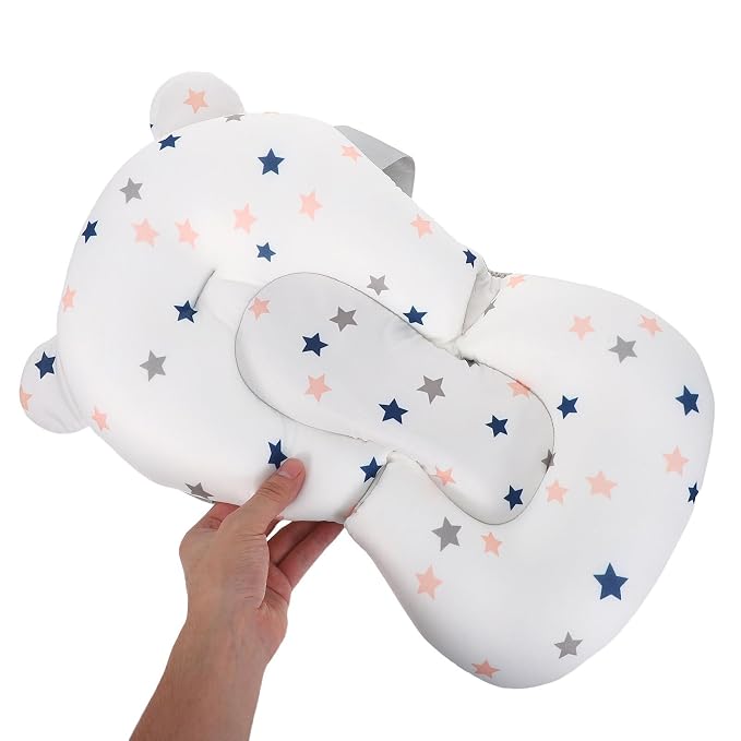 Mesh Bath Support Seat Floating Shower Pad Newborn Non-Slip Cradle Cushion - Image 4