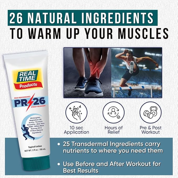 PR-26 by Real Time 3 fl oz Recovery Topical Lotion - Image 7
