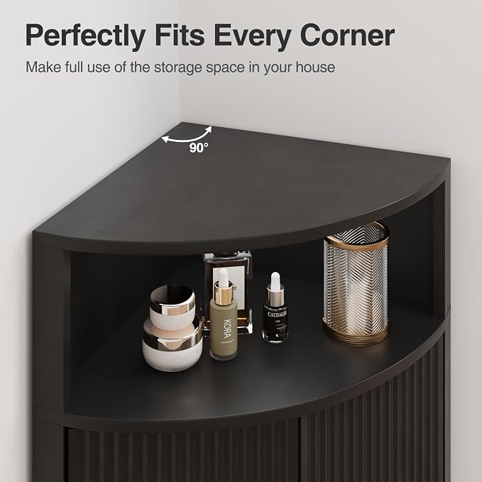 Corner Bathroom Cabinet, Modern Small Corner Cabinet - Image 5