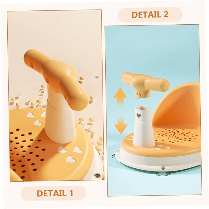 Bath Seat for Months Nonslip Portable Bathtub Support - Image 3