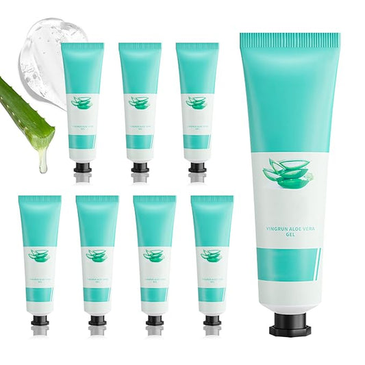 Aloe Vera Gel for Sunburn Relief, Hydrating Travel Size Aloe Vera Gel for Face by LZYLLS