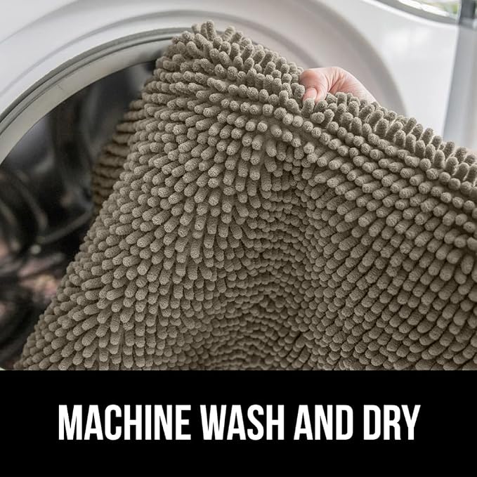 GORILLA GRIP Bath Rug Mat 36x24, Thick Soft Absorbent Chenille, Quick Dry - Image 7