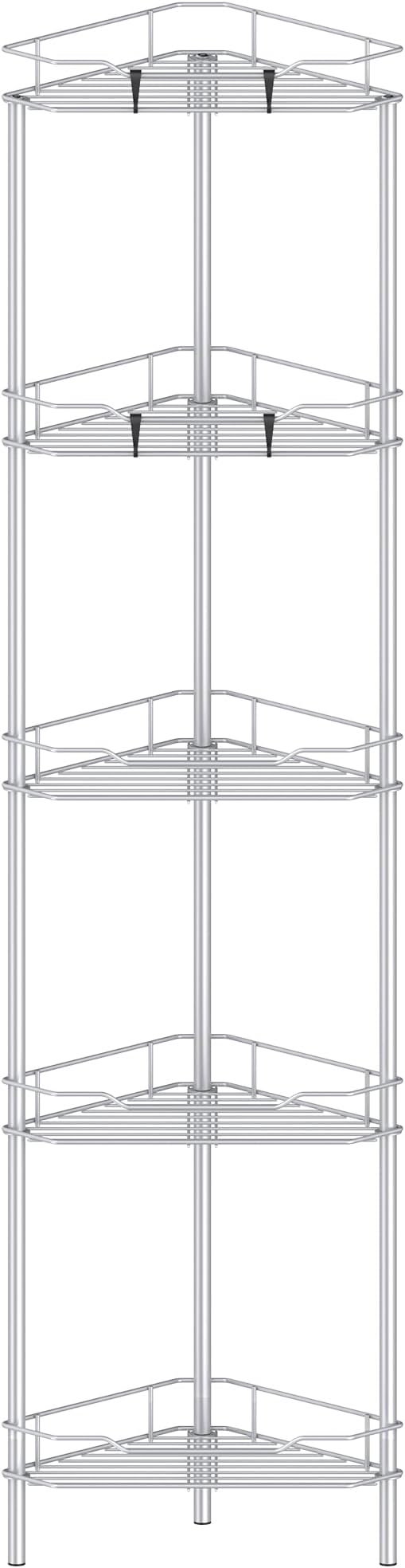 5 Tier Floor Standing Corner Shower Caddy Organizer Shelf by HuggieGems