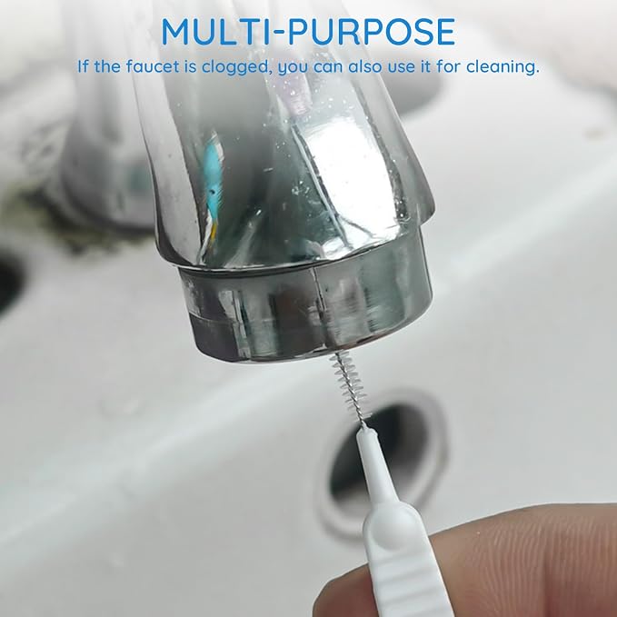 Shower Head Cleaning Brush and Gap Hole Anti-Clogging Cleaner Tool Set - Image 7