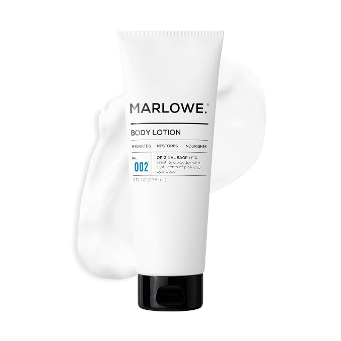 MARLOWE. No. 002 Men’s Body Lotion, Hydrating Aloe Vera Moisturizer by MARLOWE