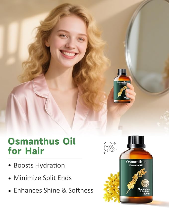 Pure Osmanthus Essential Oil, Mumianhua Natural Floral Oil - Image 4