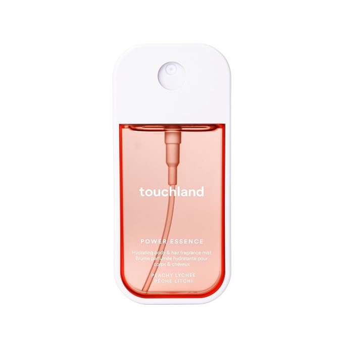 Touchland Hydrating Body & Hair Fragrance Mist, Peachy Lychee, 2 FL. OZ. Travel by Touchland