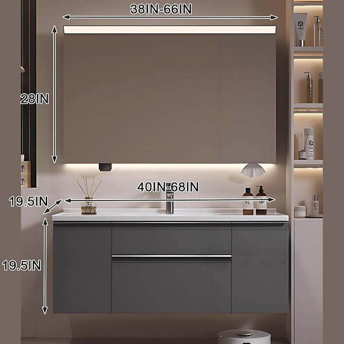 64IN Modern Bathroom Vanity - Image 2
