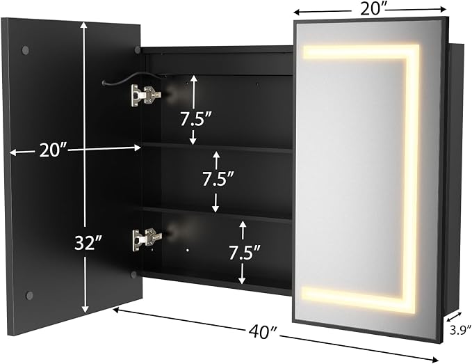 ROOMTEC Lighted Medicine Cabinet - Image 2