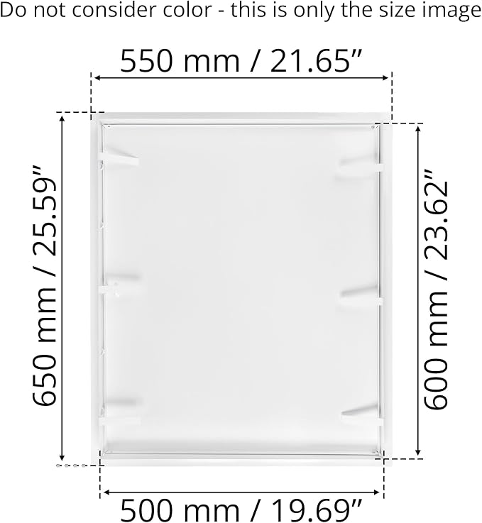20 x 24 Inch White Rectangular Metal Plumbing Access Panel - Image 3