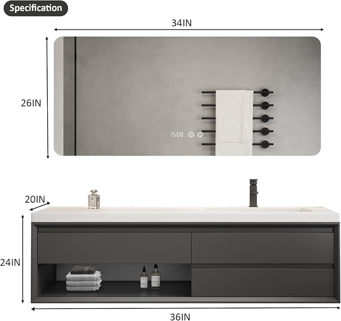 36IN Bathroom Vanity - Image 2