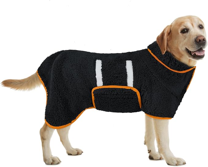Bienbee Dog Bathrobe, Quick Drying Super Absorbent Dog Robes by Bienbee