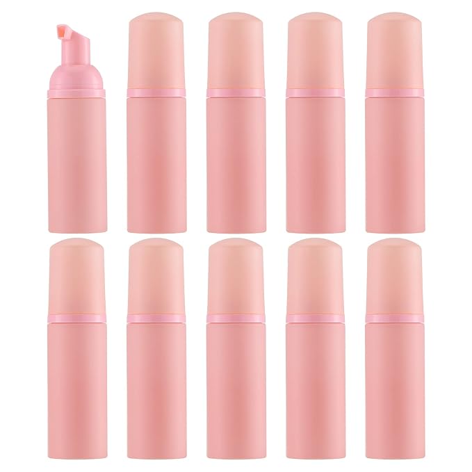 Tekson 10PCS Soap Foam Bottle, Empty Travel Foaming Lash Shampoo by Tekson