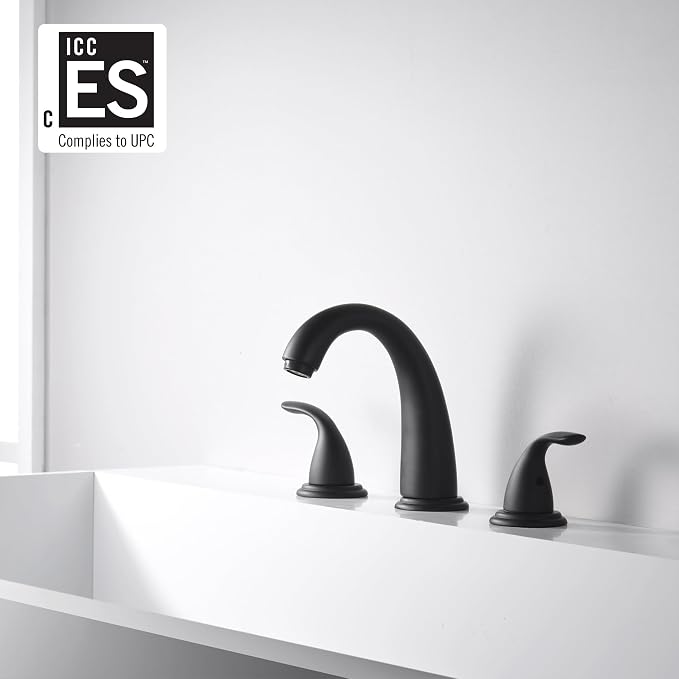 sumerain Matte Black Roman Tub Faucet - Image 3