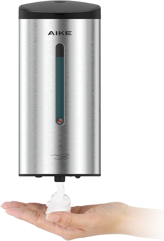 AIKE Wall Mount Automatic Foam Soap Dispenser 25 OZ Commercial Large Capacity by AIKE