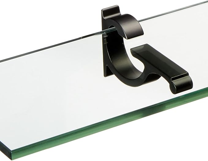 Spancraft Glass M-4.75x33-Black Monarch Glass Shelf, 4.75" x 33" - Image 2