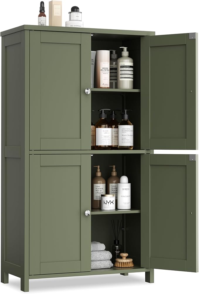 Vongrasig Bathroom Storage Cabinet, Modern Small Floor Cabinet by Vongrasig