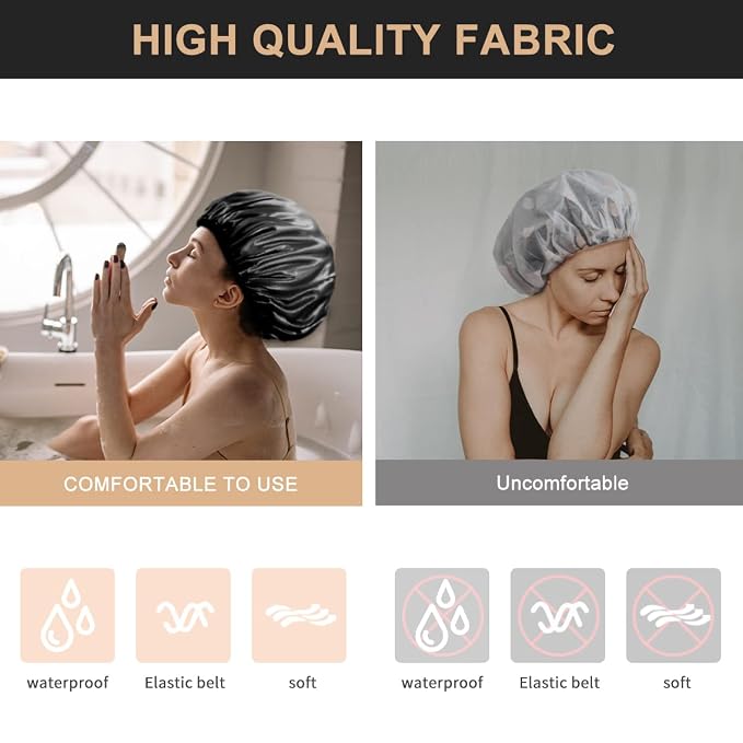 Aquior Shower Cap, Extra Large Shower Cap - Image 6