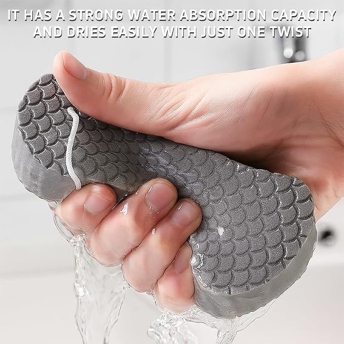 Magic Exfoliating Bath Sponge, Super Soft Exfoliating Bath Sponge，Skin Friendly - Image 5