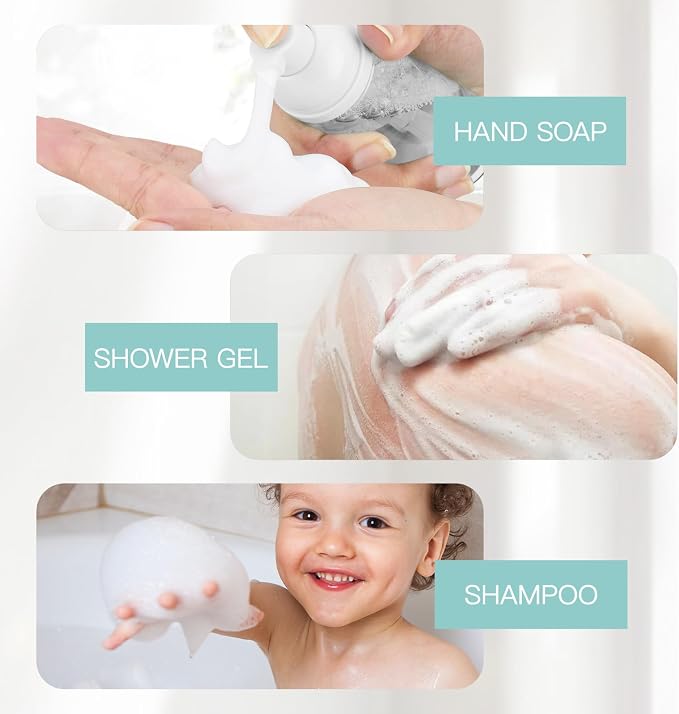 2oz Foam Bottle, Empty Travel Foaming Pump Dispenser - Image 3