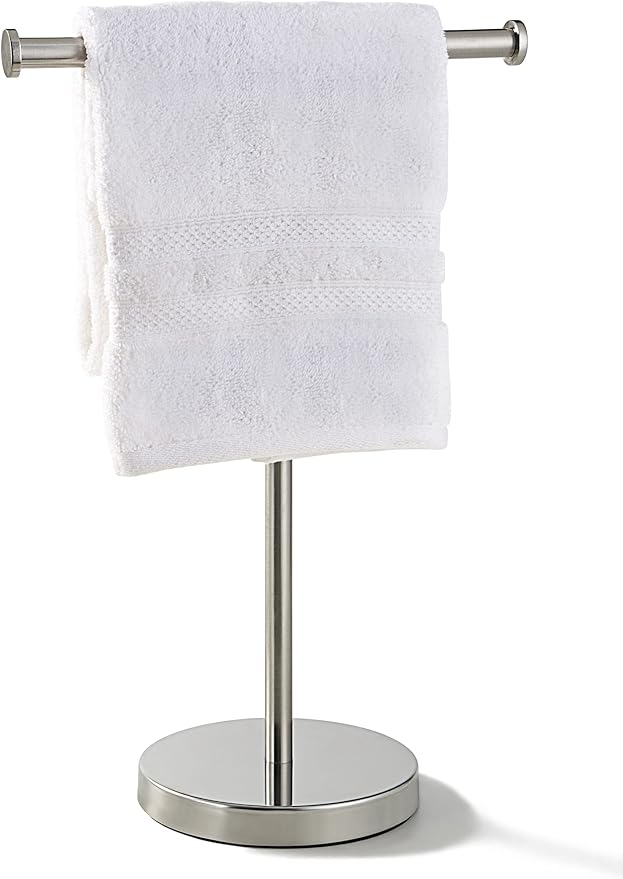 SunnyPoint Countertop Hand Towel Holder Stand – 16.5" Tall Stainless Steel by SunnyPoint