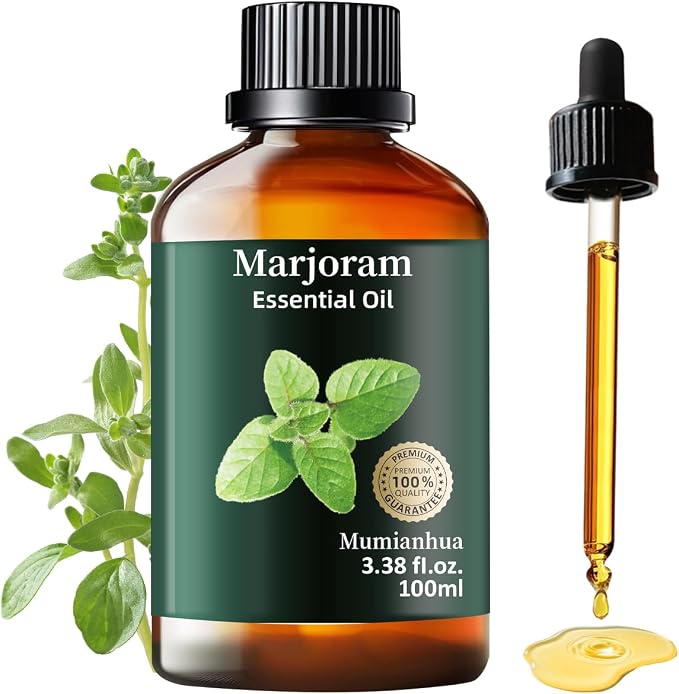 Pure Marjoram Essential Oil, Mumianhua Natural Herbaceous Oil by Mumianhua