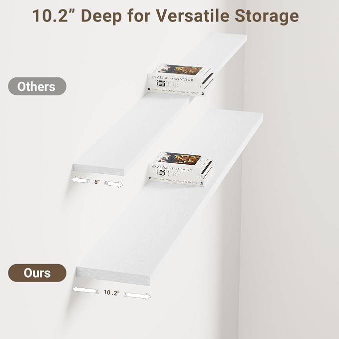 Vivelove 10 in Deep Floating Shelves - Image 5
