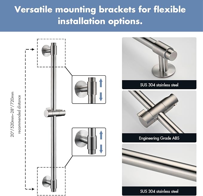 Adjustable Shower Slide Bar - Image 3