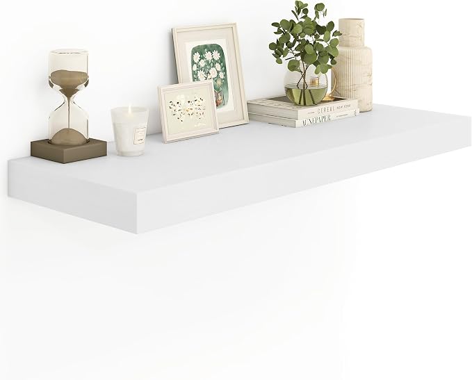 Heimlove White Bathroom Shelves Floating Shelves by Heimlove