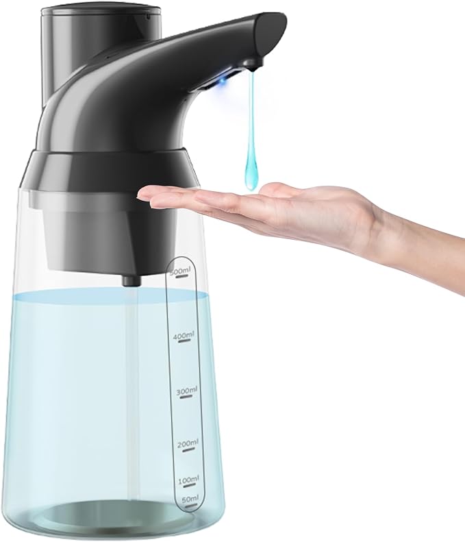 Adjustable Automatic Soap Dispenser Touchless, 4 Adjustable Levels，Battery by Greatmay