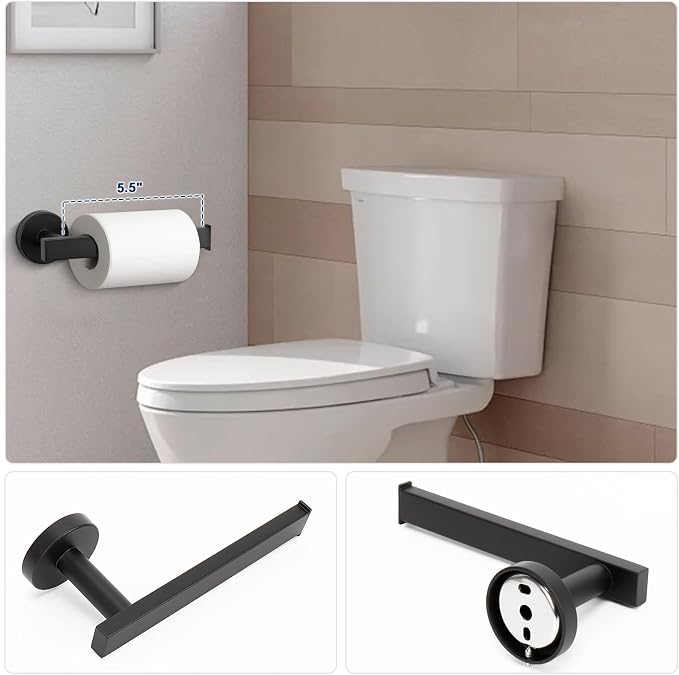NearMoon 5 Pieces Bathroom Hardware Set 304 Stainless Steel - Image 5