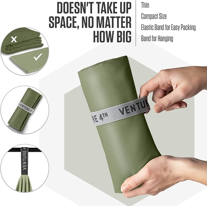 VENTURE 4TH Quick Dry Towel. Microfiber Travel Towel Ideal - Image 7