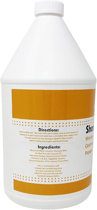 Natural Dog Shampoo with Pump, Moisturizing Coconut Papaya, 1 Gallon - Image 2